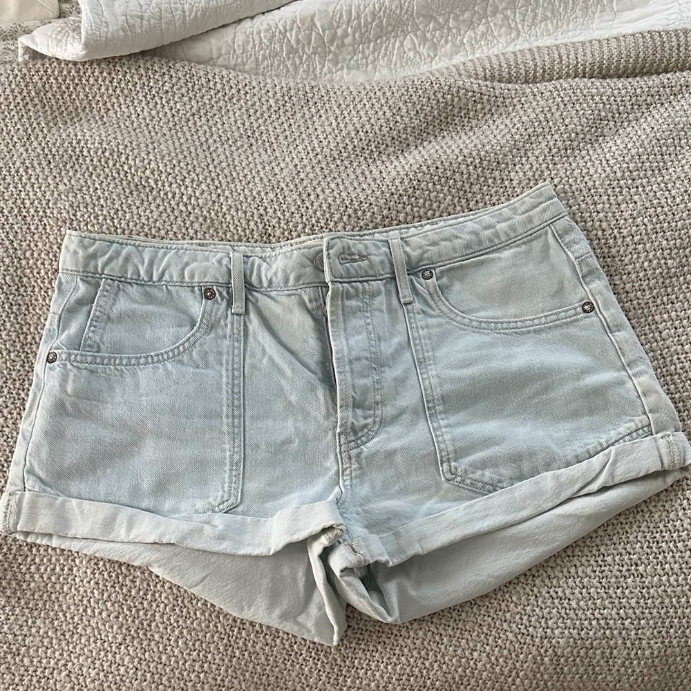 Free People Light Blue denim shorts